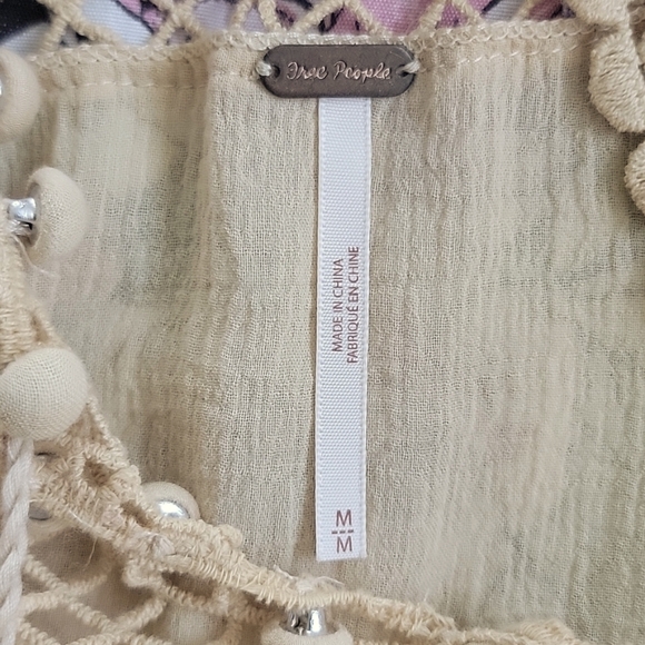 FREE PEOPLE dize M On the Island Top Tea - Picture 5 of 8